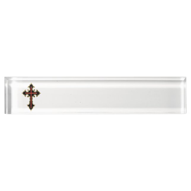Porte-nom Croix chrétienne (Devant)