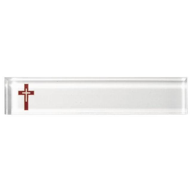 Porte-nom Croix chrétienne (Devant)