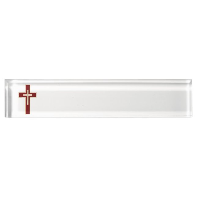 Porte-nom Croix chrétienne (Devant)