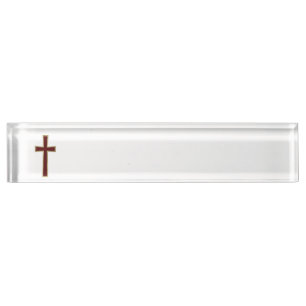 Porte-nom Croix chrétienne