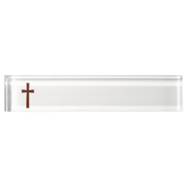Porte-nom Croix chrétienne (Devant)