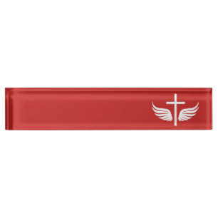 Porte-nom Croix chrétienne