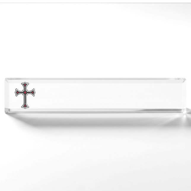 Porte-nom Croix chrétienne (Devant)