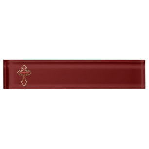 Porte-nom Croix chrétienne