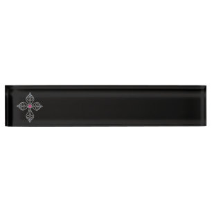 Porte-nom Croix chrétienne
