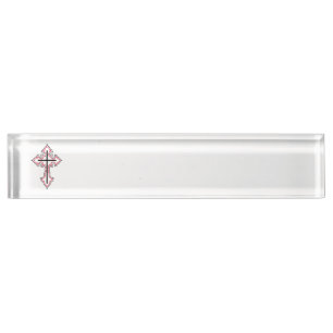 Porte-nom Croix chrétienne