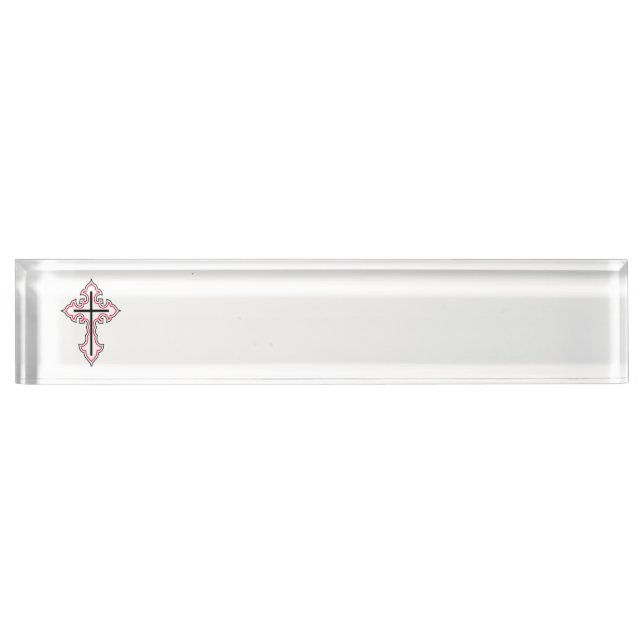 Porte-nom Croix chrétienne (Devant)