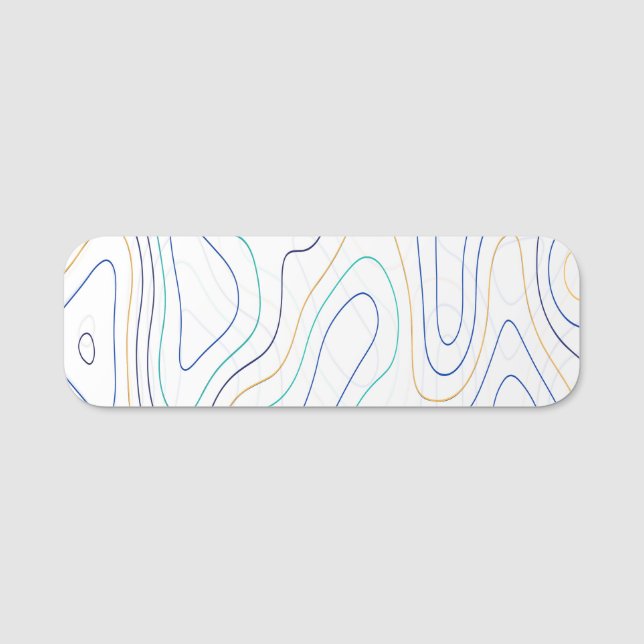 Porte-nom Curves (Devant)