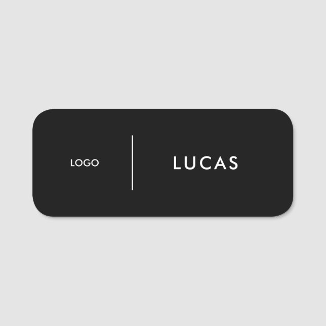 Porte-nom Custom Business Logo Basic Employee Staff Name  Na (Devant)