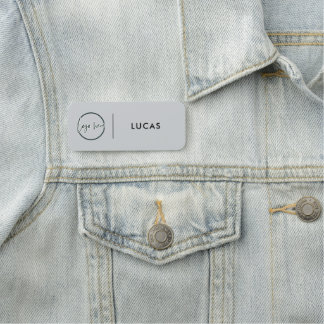 Porte-nom Custom Business Logo Basic Employee Staff Name  Na