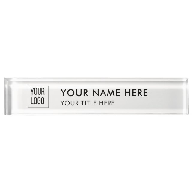 Porte-nom Custom Professional Name Plate (Devant)