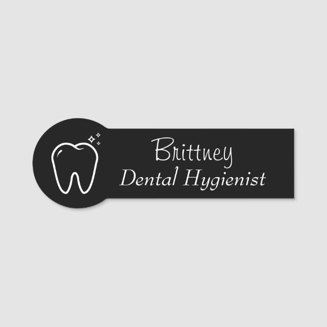 Porte-nom Cute Dental Hygienist RDH (Devant)