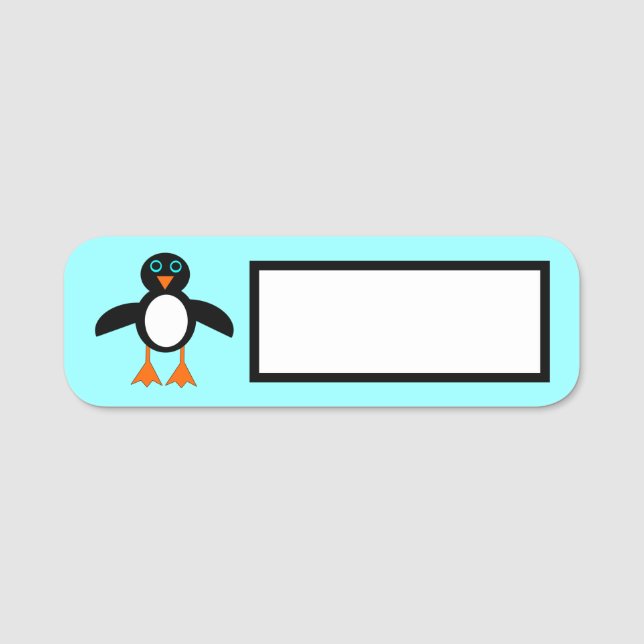 Porte-nom Cute Penguin (Devant)