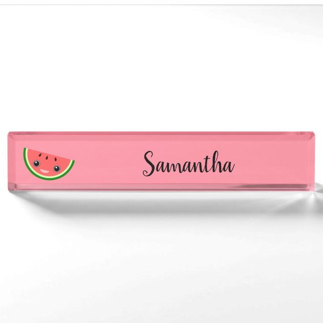 Porte-nom Cute Watermelon (Devant)