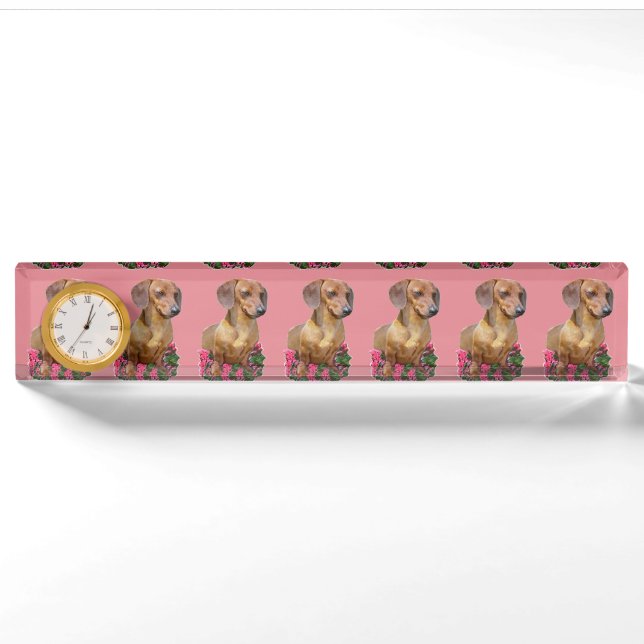 Porte-nom Dachshund Lovers Cadeaux (Devant)