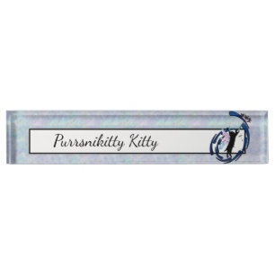 Porte-nom Dandelion de chat cosmique