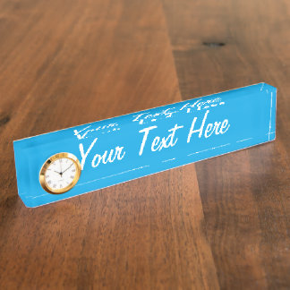 Porte-nom Décor Arrière - plan bleu ciel