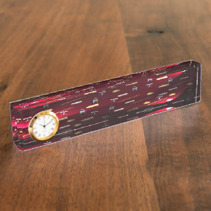 Porte-nom Délices Alimentaires Lumières de Cranberry