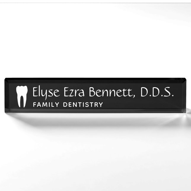 Porte-nom Dentiste (Devant)