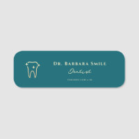 Dentiste Élégant Sarcelle Foncé Esthétique Dent De