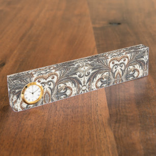 Porte-nom Design baroque glamour avec Parties scintillant et