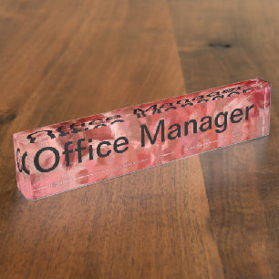 Porte-nom Directeur de bureau