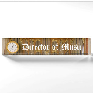 Porte-nom Directeur musical