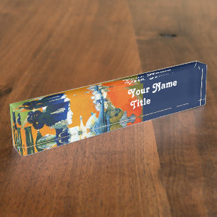 PORTE-NOM DIVA EN BLEU, MODE BEAUTÉ