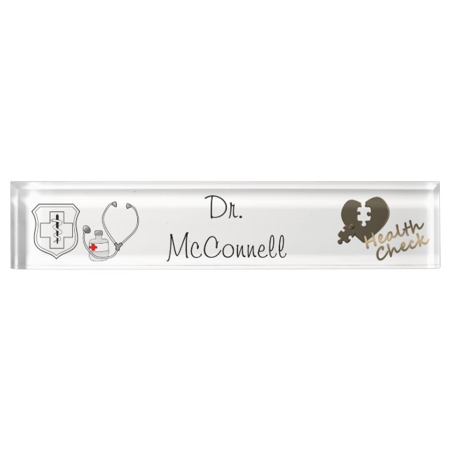 Porte-nom Docteur (Devant)
