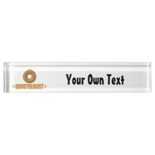 Porte-nom Donut personnalisé