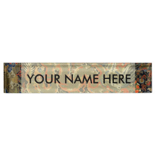 Porte-nom Dragon asiatique chinois Art coloré