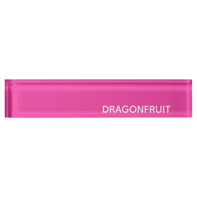 Porte-nom Dragonfruit pink color (Devant)
