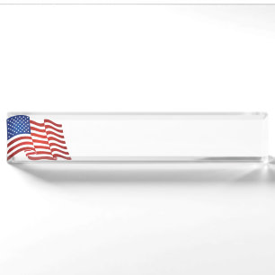 Porte-nom Drapeau américain
