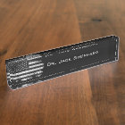 Drapeau américain grunge noir et blanc