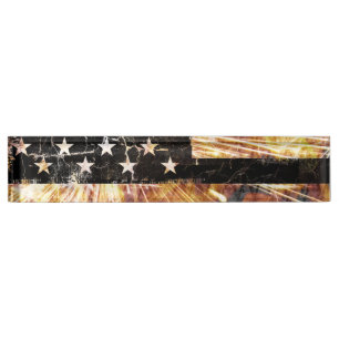 Porte-nom Drapeau de construction industrielle