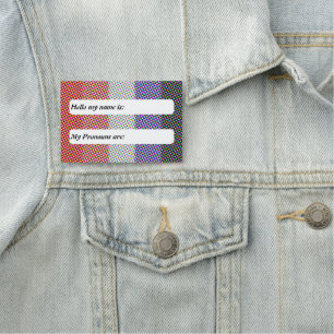 Porte-nom Drapeau de fierté Cupioromantique Mod Trippy perso