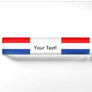 Porte-nom Drapeau de la Pays-Bas