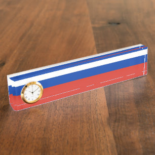 Porte-nom Drapeau de la Russie