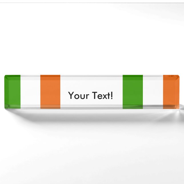 Porte-nom Drapeau de l'Irlande (Devant)
