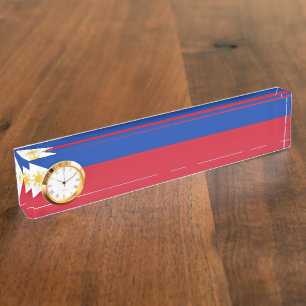 Porte-nom drapeau des Philippines