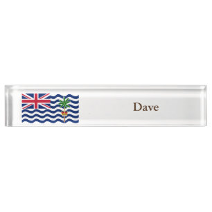 Porte-nom Drapeau du Territoire britannique de l'océan Indie