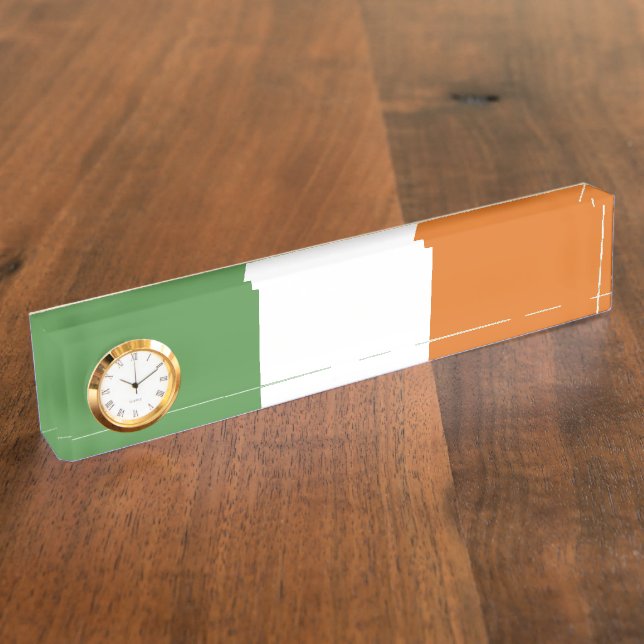 Porte-nom Drapeau irlandais (Taille)