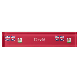 Porte-nom Drapeau patriotique des Bermudes