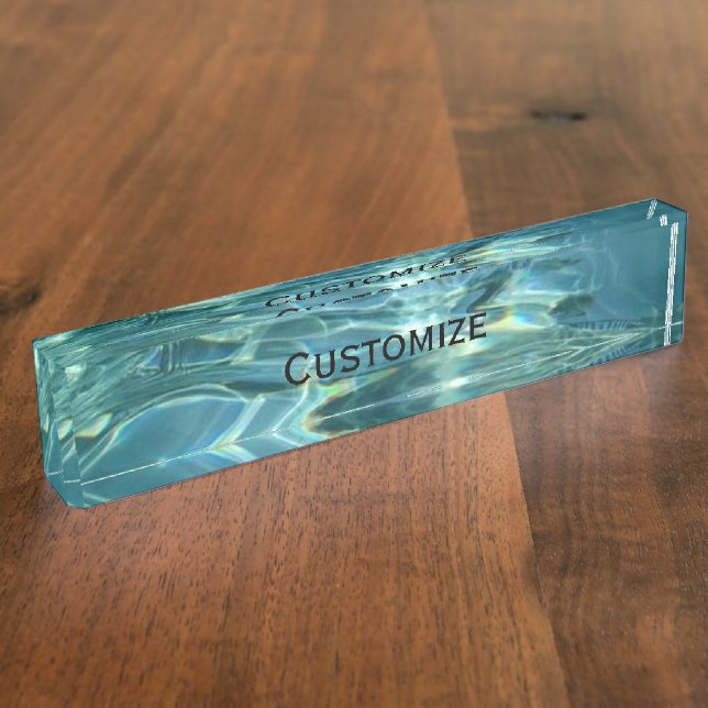 Porte-nom Eau cool (Taille)