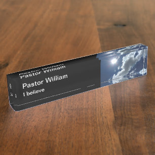 Porte-nom Église Pastor Classy