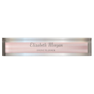 Porte-nom Élégant Argent Élégant, Bande