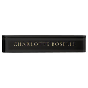 Porte-nom Élégant Classique Minimaliste Professionnel Simple