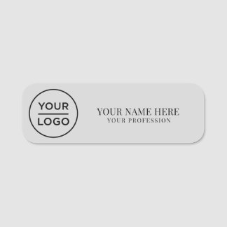 Porte-nom Elegant custom Logo Employee magnetic, safety pin
