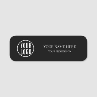Porte-nom Elegant custom Logo Employee magnetic, safety pin