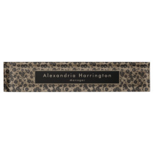 Porte-nom Élégant floral moderne acrylique nouveau cadeau em